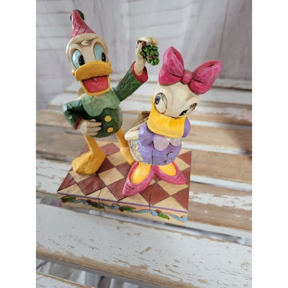 Jim shore mistletoe moment Donald Daisy duck figurine‎ enesco - Picture 7 of 9